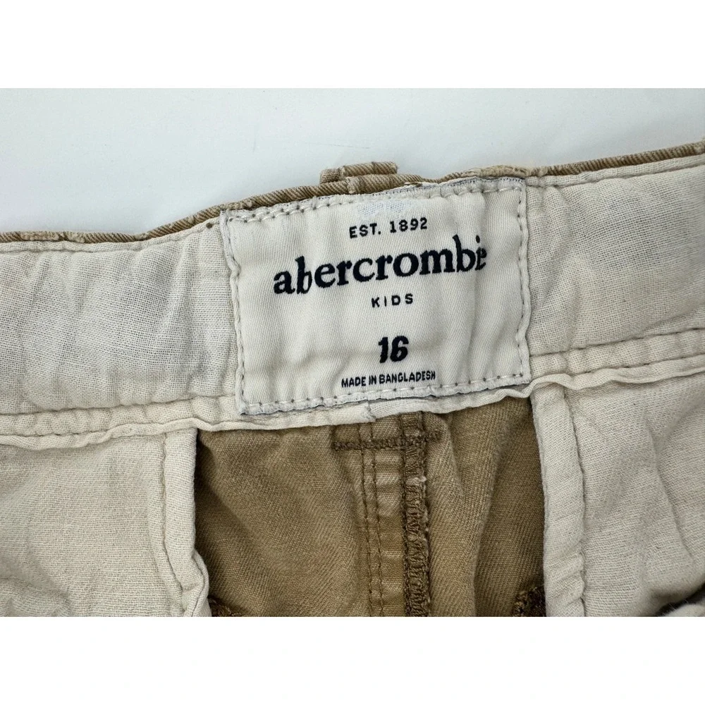 Vintage Abercrombie Cargo Shorts Size‎ 16 30x8 Cotton Utility Y2k heavy